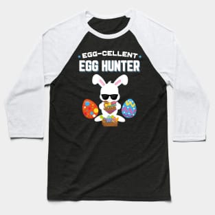 Egg−cellent Egg Hunter Funny Easter Baseball T-Shirt